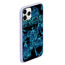 Чехол iPhone 11 Pro матовый Bring Me the Horizon, цвет: 3D-светло-сиреневый — фото 2