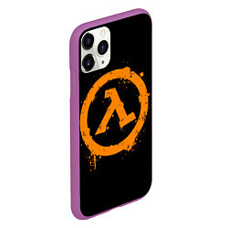 Чехол iPhone 11 Pro матовый HALF-LIFE, цвет: 3D-фиолетовый — фото 2