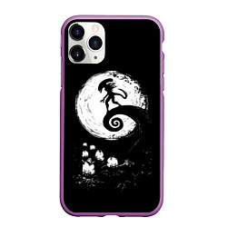 Чехол iPhone 11 Pro матовый ЧУЖОЙ, цвет: 3D-фиолетовый
