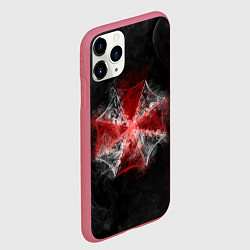 Чехол iPhone 11 Pro матовый RESIDENT EVIL 3, цвет: 3D-малиновый — фото 2