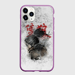 Чехол iPhone 11 Pro матовый SEKIRO SHADOW DIE TWICE, цвет: 3D-фиолетовый