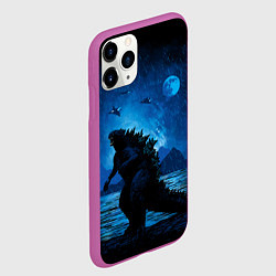 Чехол iPhone 11 Pro матовый GODZILLA, цвет: 3D-фиолетовый — фото 2