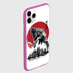 Чехол iPhone 11 Pro матовый GODZILLA, цвет: 3D-фиолетовый — фото 2
