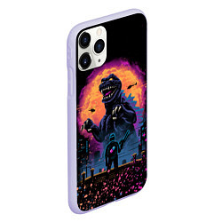 Чехол iPhone 11 Pro матовый GODZILLA, цвет: 3D-светло-сиреневый — фото 2