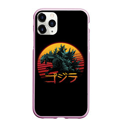 Чехол iPhone 11 Pro матовый GODZILLA, цвет: 3D-розовый