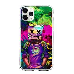 Чехол iPhone 11 Pro матовый Marshmello