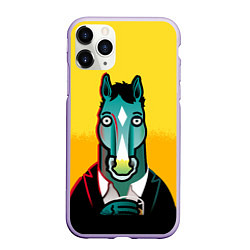 Чехол iPhone 11 Pro матовый BoJack Horseman, цвет: 3D-светло-сиреневый