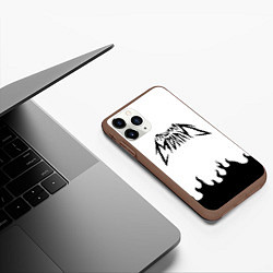 Чехол iPhone 11 Pro матовый ПОШЛАЯ МОЛЛИ, цвет: 3D-коричневый — фото 2
