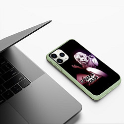 Чехол iPhone 11 Pro матовый Пошлая МоллиЧ, цвет: 3D-салатовый — фото 2