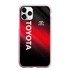 Чехол iPhone 11 Pro матовый TOYOTA, цвет: 3D-розовый