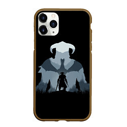 Чехол iPhone 11 Pro матовый THE ELDER SCROLLS, цвет: 3D-коричневый