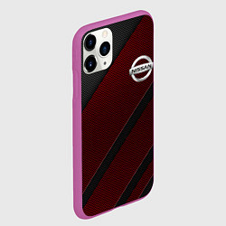 Чехол iPhone 11 Pro матовый Nissan, цвет: 3D-фиолетовый — фото 2