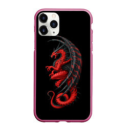 Чехол iPhone 11 Pro матовый Red Dragon