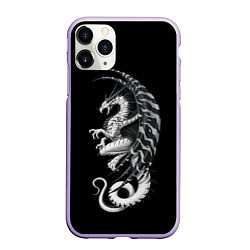 Чехол iPhone 11 Pro матовый White Dragon