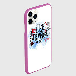 Чехол iPhone 11 Pro матовый LIFE IS STRANGE, цвет: 3D-фиолетовый — фото 2