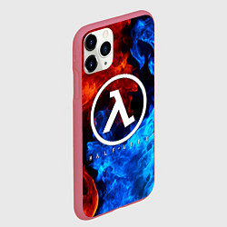 Чехол iPhone 11 Pro матовый HALF-LIFE, цвет: 3D-малиновый — фото 2