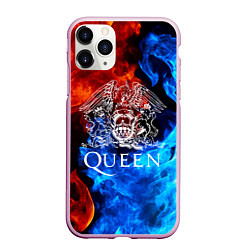 Чехол iPhone 11 Pro матовый QUEEN, цвет: 3D-розовый