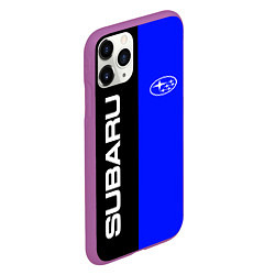 Чехол iPhone 11 Pro матовый SUBARU, цвет: 3D-фиолетовый — фото 2