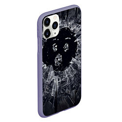 Чехол iPhone 11 Pro матовый ЧЕРНОЕ ЗЕРКАЛО, цвет: 3D-серый — фото 2