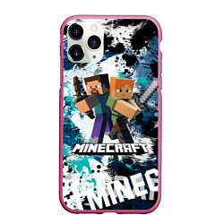 Чехол iPhone 11 Pro матовый Minecraft Майнкрафт