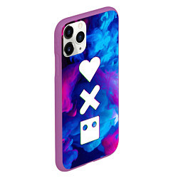 Чехол iPhone 11 Pro матовый LOVE DEATH ROBOTS LDR, цвет: 3D-фиолетовый — фото 2