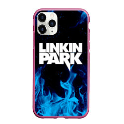 Чехол iPhone 11 Pro матовый LINKIN PARK, цвет: 3D-малиновый