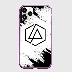 Чехол iPhone 11 Pro матовый LINKIN PARK, цвет: 3D-фиолетовый