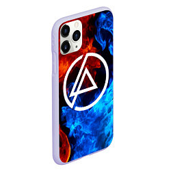 Чехол iPhone 11 Pro матовый LINKIN PARK, цвет: 3D-светло-сиреневый — фото 2