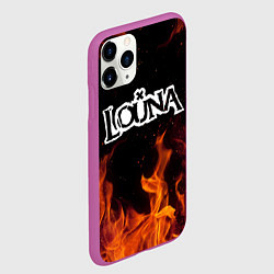 Чехол iPhone 11 Pro матовый Louna, цвет: 3D-фиолетовый — фото 2
