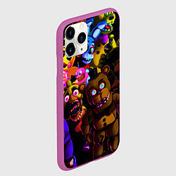 Чехол iPhone 11 Pro матовый Five Nights At Freddy's, цвет: 3D-фиолетовый — фото 2