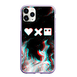 Чехол iPhone 11 Pro матовый LOVE DEATH ROBOTS LDR