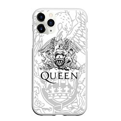 Чехол iPhone 11 Pro матовый QUEEN, цвет: 3D-белый