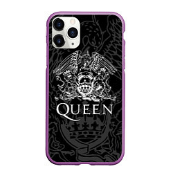 Чехол iPhone 11 Pro матовый QUEEN, цвет: 3D-фиолетовый