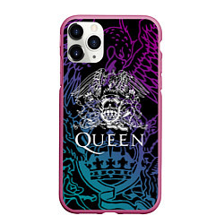 Чехол iPhone 11 Pro матовый QUEEN, цвет: 3D-малиновый