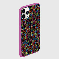 Чехол iPhone 11 Pro матовый JoJo Bizarre Adventure, цвет: 3D-фиолетовый — фото 2