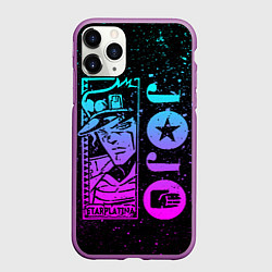 Чехол iPhone 11 Pro матовый JoJo Bizarre Adventure, цвет: 3D-фиолетовый