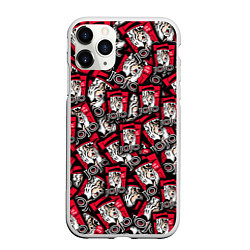 Чехол iPhone 11 Pro матовый JoJo Bizarre Adventure, цвет: 3D-белый