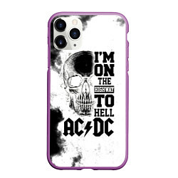 Чехол iPhone 11 Pro матовый I'm on the highway to hell ACDC