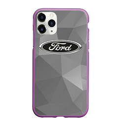 Чехол iPhone 11 Pro матовый Ford чб