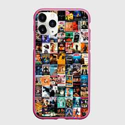 Чехол iPhone 11 Pro матовый Постеры фильмов, цвет: 3D-малиновый