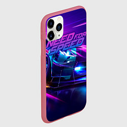 Чехол iPhone 11 Pro матовый Need for Speed, цвет: 3D-малиновый — фото 2