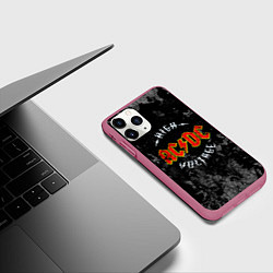 Чехол iPhone 11 Pro матовый ACDC, цвет: 3D-малиновый — фото 2
