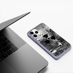 Чехол iPhone 11 Pro матовый СТАЛКЕР-ЧЕРНОБЫЛЬ, цвет: 3D-светло-сиреневый — фото 2