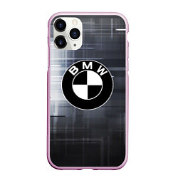 Чехол iPhone 11 Pro матовый BMW, цвет: 3D-розовый