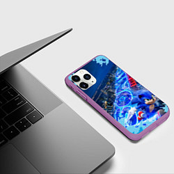 Чехол iPhone 11 Pro матовый Sonik, цвет: 3D-фиолетовый — фото 2