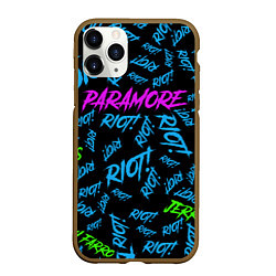 Чехол iPhone 11 Pro матовый Paramore RIOT!, цвет: 3D-коричневый