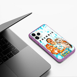 Чехол iPhone 11 Pro матовый Queen, цвет: 3D-фиолетовый — фото 2