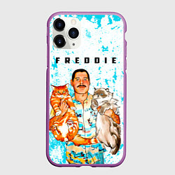 Чехол iPhone 11 Pro матовый Queen, цвет: 3D-фиолетовый