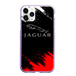 Чехол iPhone 11 Pro матовый Jaguar, цвет: 3D-светло-сиреневый
