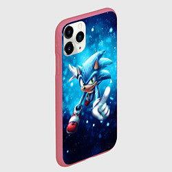 Чехол iPhone 11 Pro матовый SONIC, цвет: 3D-малиновый — фото 2